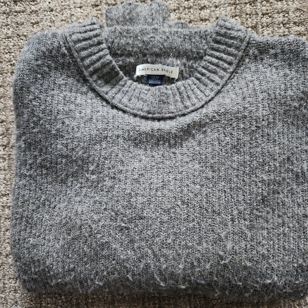 American Eagle Gray Polyester Sweater - image 3